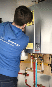 Combi Boiler Installation 4Most Energy jobsite picture