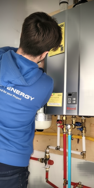 Combi Boiler Installation 4Most Energy jobsite picture