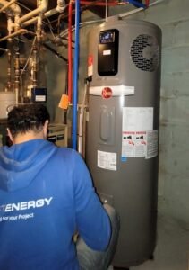 Hybride heat pump Tank Installation
