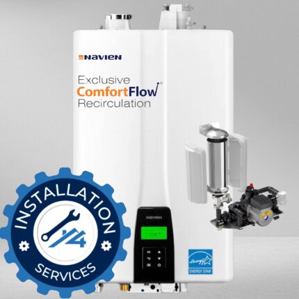 Navien NPE-240A Tankless Water heater with recirculation pump comfort flow 4most energy tankless services