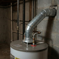 Existing Standard Tank (Metal pipe goes up through the roof)