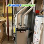 Lennox Elite Series furnace installed in residential mechanical room