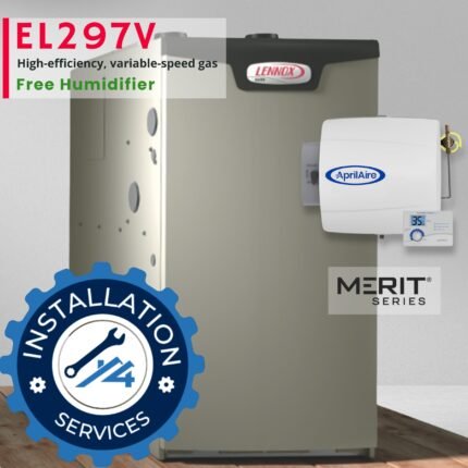 Lennox EL297V 97% AFUE high-efficiency gas furnace shop and install by 4Most Energy