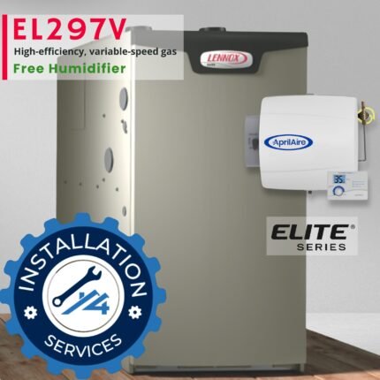 Lennox EL297V 97% AFUE high-efficiency gas furnace shop and install by 4Most Energy