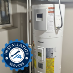 Rinnai REHP heat pump Hybrid water heater installation