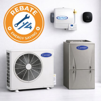 Carrier heat Pump package equipment rebate qulified in ontario canada HVAC system
