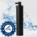 drainless whole home water filter system installed for residential water treatment