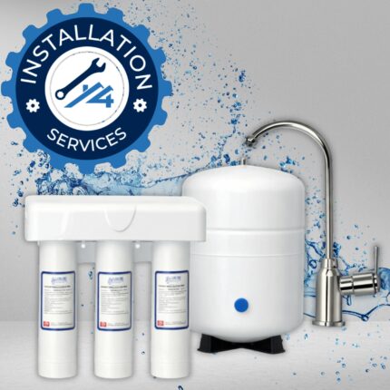 Under sink reverse osmosis multi-stage water filtration system for home use