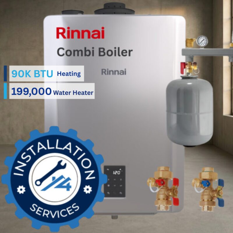 Rinnai I-Series Condensing Combination Boiler-90-199