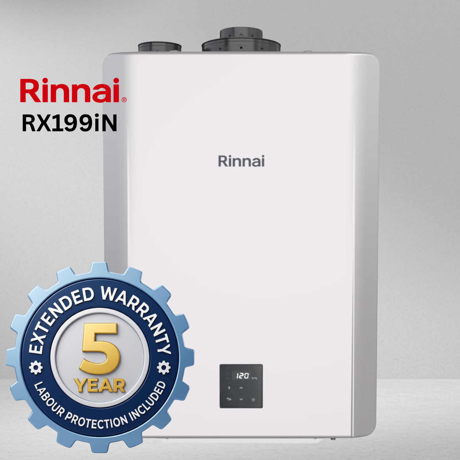 RX199iN + Rinnai Pro 5-Year Labour Warranty RX199iN + Rinnai Pro 5-Year Labour Warranty