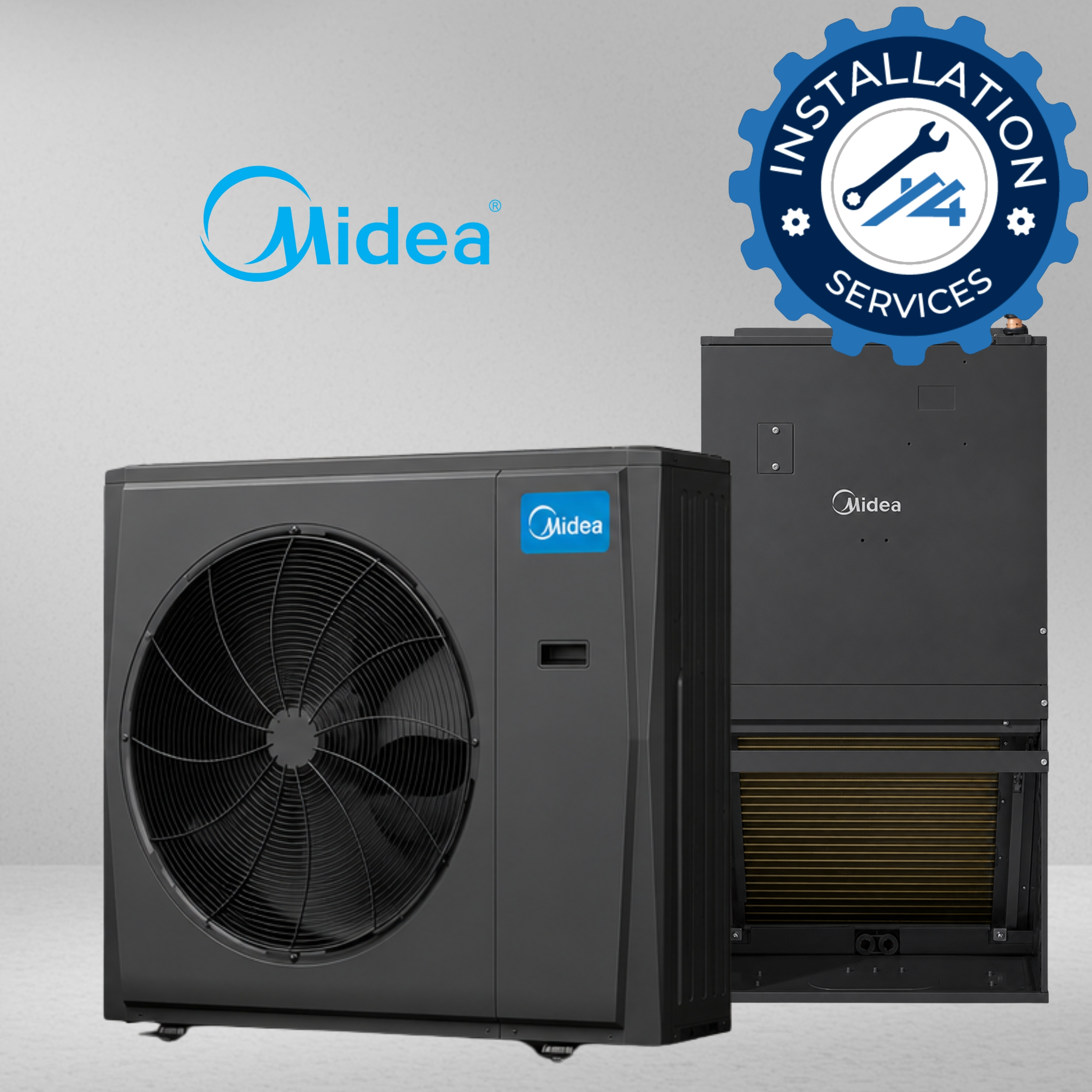 MIDEA-WALL MAUNT Midea EVOX Hyper Heat Wall Mount Heat Pump System with R454B Refrigerant - Image 1