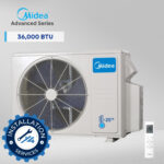 The Midea Advanced 36000 BTU 5 Port Multi-Zone Heat Pump Outdoor Unit