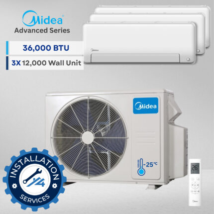 The Midea Advanced 36000 BTU + 3x 12k Btu Indoor unit