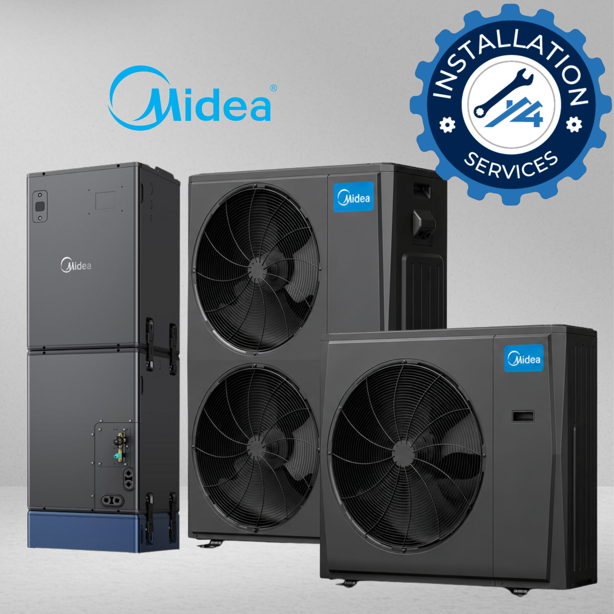 mideag3 Midea EVOX G³ 1.5–5 Ton Inverter Central Ducted Heat Pump System - Image 1