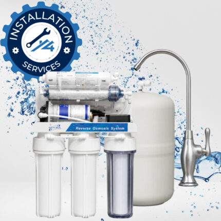 Excalibur 100 GPD reverse osmosis system with booster pump and storage tank