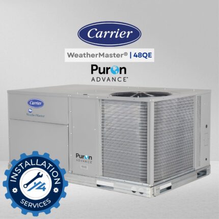 Carrier WeatherMaster 48QE Light Commercial Hybrid Heat Rooftop Unit
