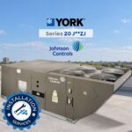 York Series 20 ZJ (J**ZJ) High-Efficiency Packaged Rooftop Unit – 15 to 25 Ton Gas Heat / Electric Cooling